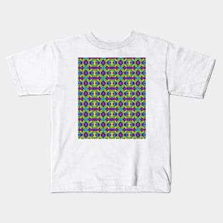 Mini Cube Pattern Print #01 Kids T-Shirt